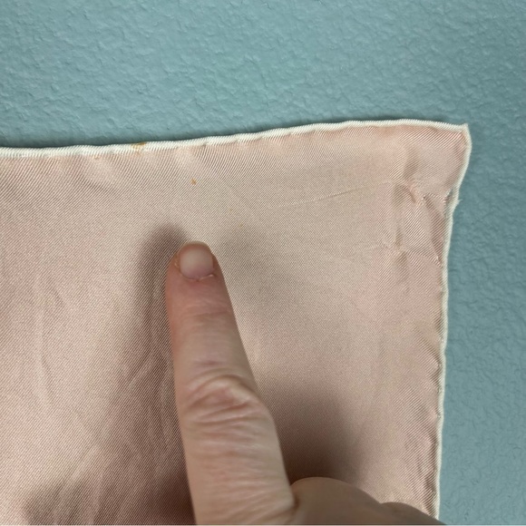 Burberry 100% Silk Pink Spellout Scarf - Picture 3 of 7